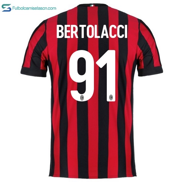 Camiseta Milan 1ª Bertolacci 2017/18